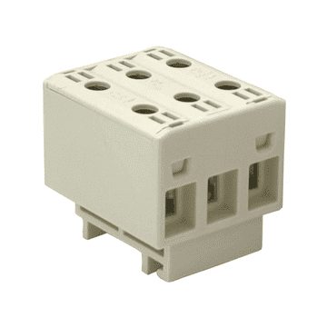 BE UNIVERZALNI ELEKTRIČNI ŠINSKI KONEKTOR AL/CU VIJAK 6 RUPA L1 L2 L3 KABEL