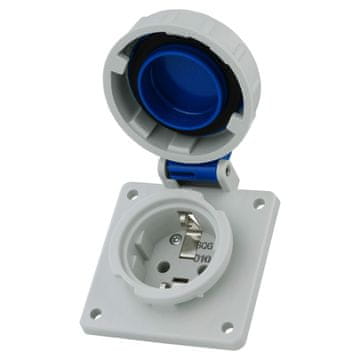 Mennekes UTIČNICA ZA PLOČU 230V 16A SCHUKO 2P+E IP68 HERMETIČKI VODOOTPORNA