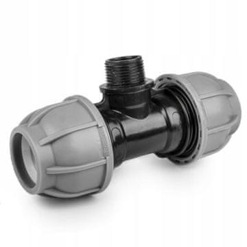 Bradas T-spoj za PE cijev 20 mm GZ 1/2" PN10 Priključak za sustav navodnjavanja