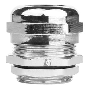 DE ULOZNICA ZA KABEL M25 10,5-18MM IP68 NIKLANI MESING METAL