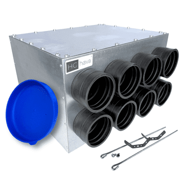 HG Hava RAZVODNA KUTIJA PROLAZNI VENTILACIJSKI RAZVODNIK FI 160 8X75MM