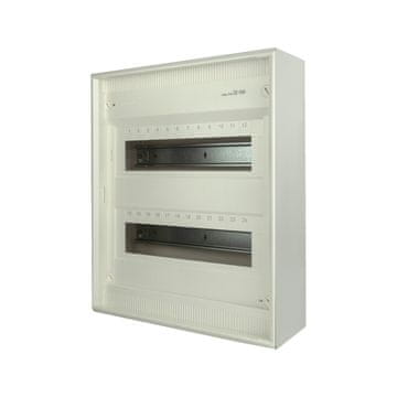 Hager NADGRADNA RAZVODNA KUTIJICA 24 MODULARNE 2-REDNE ELEKTRIČNE KUTIJE BIJELE