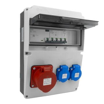 DOK CEE RAZVODNA PLOŠČA ZA ZGRADU 16A 400V 2X230V SCHUKO S VDE ZAŠTITOM