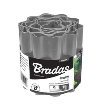 Bradas VALOVITA PALISADA ZA RUB TRAVNJAKA 9M X 20CM SIVA ZA VRT