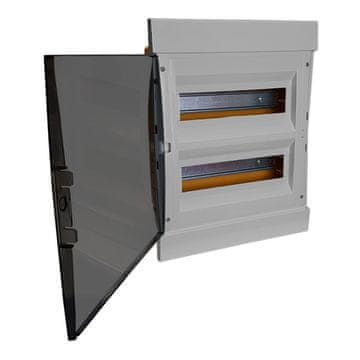 UGRADNA RAZVODNA PLOŠČA 24 MODULA IP40 SIVA 2x12 MODULARNA KUTIJA