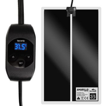 Terrario GRIJAĆA PODLOGA ZA TERARIJ LCD TERMOSTAT ZA GMIZAVE MEMORIJA 35W