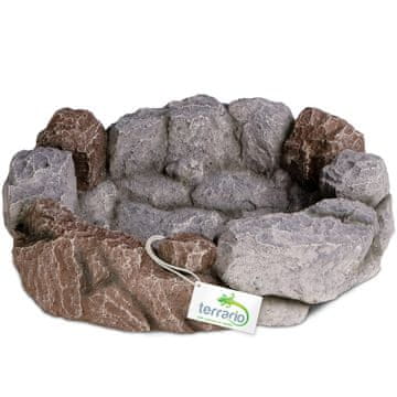 Terrario VELIKA POSUDA ZA TERARIJ ZA VEĆE GMIZAVCE, VODOZEMCE, KORNJAČE I KAMENE 29 CM