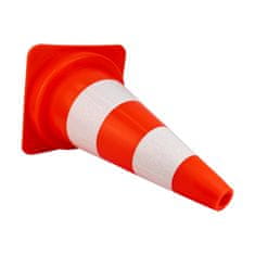 DOK REFLEKTIVNI STUPIĆ ZA UPOZORENJE NA CESTI 50 CM, KONUS OD MEKOG PVC-A