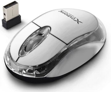 XM105W ekstremni bežični miš 2.4GHZ 3D optički USB harrier bijeli