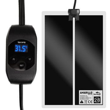 Terrario GRIJAĆA PODLOGA ZA TERARIJ LCD TERMOSTAT ZA GMIZAVCE MEMORIJA 28W