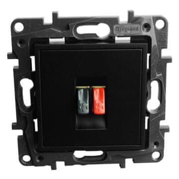 LEGRAND UTIČNICA ZA JEDAN ZVUČNIK AUDIO STEREO TERMINAL CRNI