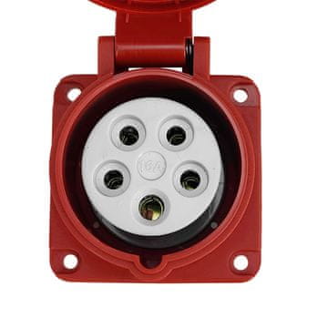tp electric RAVNA CEE UTIČNICA ZA PLOČU 400V 16A 5P 75X75MM INDUSTRIJSKA