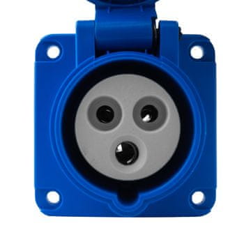 tp electric RAVNA KAMP UTIČNICA 230V 16A/3P 75x75 MM VDE
