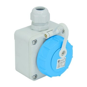 tp electric NADGRADNA HERMETIČKA VODOOTPORNA UTIČNICA 16A 230V IP68