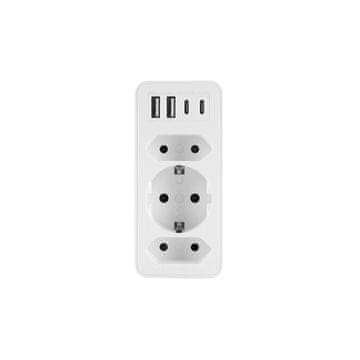 ELEKTRIČNI RAZDJELJNIK 3 SCHUKO UTIČNICE 4XUSB PUNJAČ