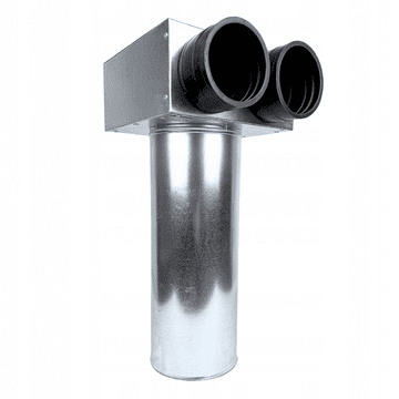 HG Hava RAZVODNA KUTIJA VENTILACIJSKI RAZVODNIK PROMJERA 100 ZA 2X CIJEVI PROMJERA 75
