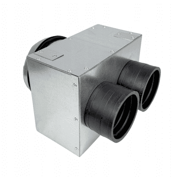 HG Hava RAZVODNA KUTIJA VENTILACIJSKI RAZVODNIK FI 125 ZA 2X CIJEVI FI 75