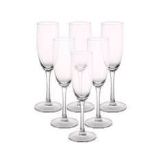 Altom Prozirne čaše za šampanjac, set od 6, 180 ml, dijamantne