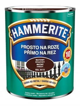 Hammerite boja protiv hrđe 0,7 l mat smeđa, antikorozivna i zaštitna za metal