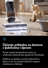 Tineco FLOOR ONE S7 Steam bežični usisavač i parni čistač, iLoop senzor, HyperSteam 140°C, bijeli