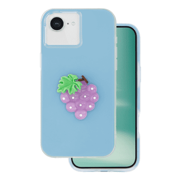 Onasi Tutti Frutti 2u1 silikonska maskica za iPhone 16e / iPhone 17e - moder