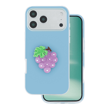 Onasi Tutti Frutti 2v1 silikonska maskica za iPhone 17 Pro - moder