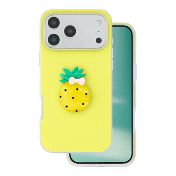 Onasi Tutti Frutti 2v1 silikonska maskica za iPhone 17 Pro - žuta