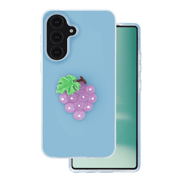 Onasi Tutti Frutti 2v1 silikonska maskica za Samsung Galaxy S26 5G - moder
