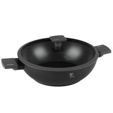 Berlingerhaus WOK tava s poklopcem s titanskim premazom BH-8125 30 cm Anthracite Collection