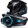 Farrot Interkom za motocikl MESH Bluetooth 5.4 1600m 4 osobe ANC 120 km/h , Radio FM, aplikacija, komunikacijski sustav za kacigu