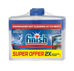 Finish Lemon tekućina za čišćenje perilice posuđa, 2x250ml