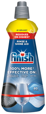 Rinse & Shine Aid Lemon sredstvo za izpiranje in lesk, 400ml