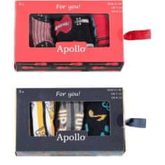 Apollo Muške čarape Music u poklon pakiranju - Žuta kombinacija