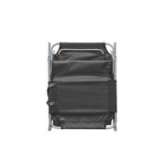 Aga 2x Vrtni ležaljka s nadstrešnicom Siva