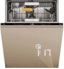 Whirlpool W8I HT40 T ugradbena perilica posuđa, zlatna
