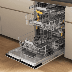 Whirlpool W8I HT40 T ugradbena perilica posuđa, zlatna