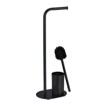 Northix WC set s 2 zamjenske glave četke – mat crni