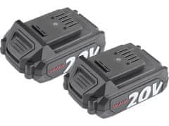 Extol Industrial Akumulatorski odvijač 8791804 s čekićem SHARE20V, 70Nm, BEZ ČETKICA, 2Ah (2×)