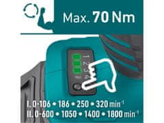 Extol Industrial Akumulatorski odvijač 8791804 s čekićem SHARE20V, 70Nm, BEZ ČETKICA, 2Ah (2×)