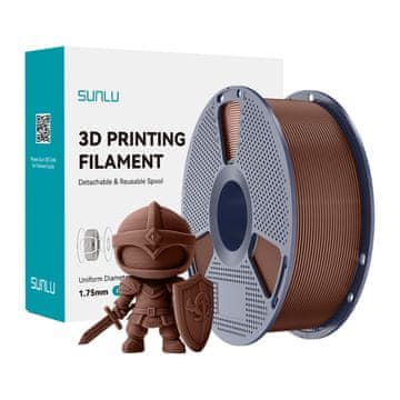 SUNLU Filament PLA+ 1,75 mm 1 kg (čokolada)