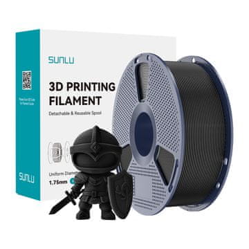 SUNLU Filament PLA+ 1,75 mm 1 kg (crni)