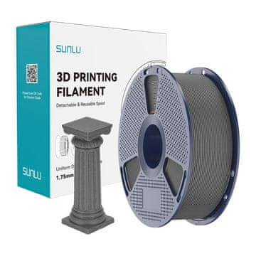 SUNLU Filament PLA High-Speed Marble 1,75 mm 1 kg (sivi beton)
