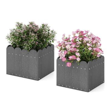 Northix Set HDPE kutija za sadnice 32x30x25 cm otpornih na vremenske uvjete
