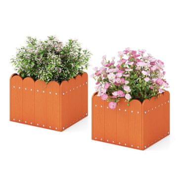 Northix Set HDPE vanjskih žardinjera 32x30x25 cm otpornih na vremenske uvjete