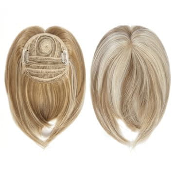 FRILLA® Perika prirodnog izgleda s prozračnom bazom, vlakna otporna na toplinu, jednostavno kopčanje za prirodan volumen | HATIPS