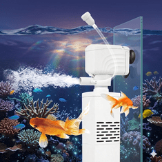 HOME & MARKER® 3u1 tihi filter za akvarij, kontinuirana filtracija, poboljšava kisik i cirkulaciju vode, za čistu i bistru vodu | FILTPRO