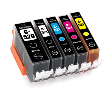 TiskajPoceni Tinta Canon PGI-520/CLI-521 set 5 tinti za Canon PIXMA iP3600,iP4600,iP4700, MP540,MP550,MP560,MP620,MP630,MP640,MP980,MP990, MX860,MX870
