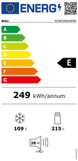 Beko RCNA366K40SN samostojeći hladnjak