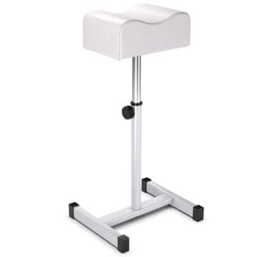 Northix Stolica za pedikuru podesiva visina čelična bijela 65 cm
