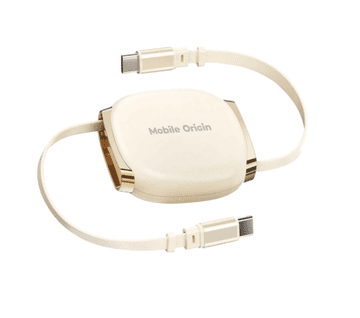 Mobile-origin CB7 USB-C na USB-C kabel, podesiva duljina, bež (MO-CB7-BG)